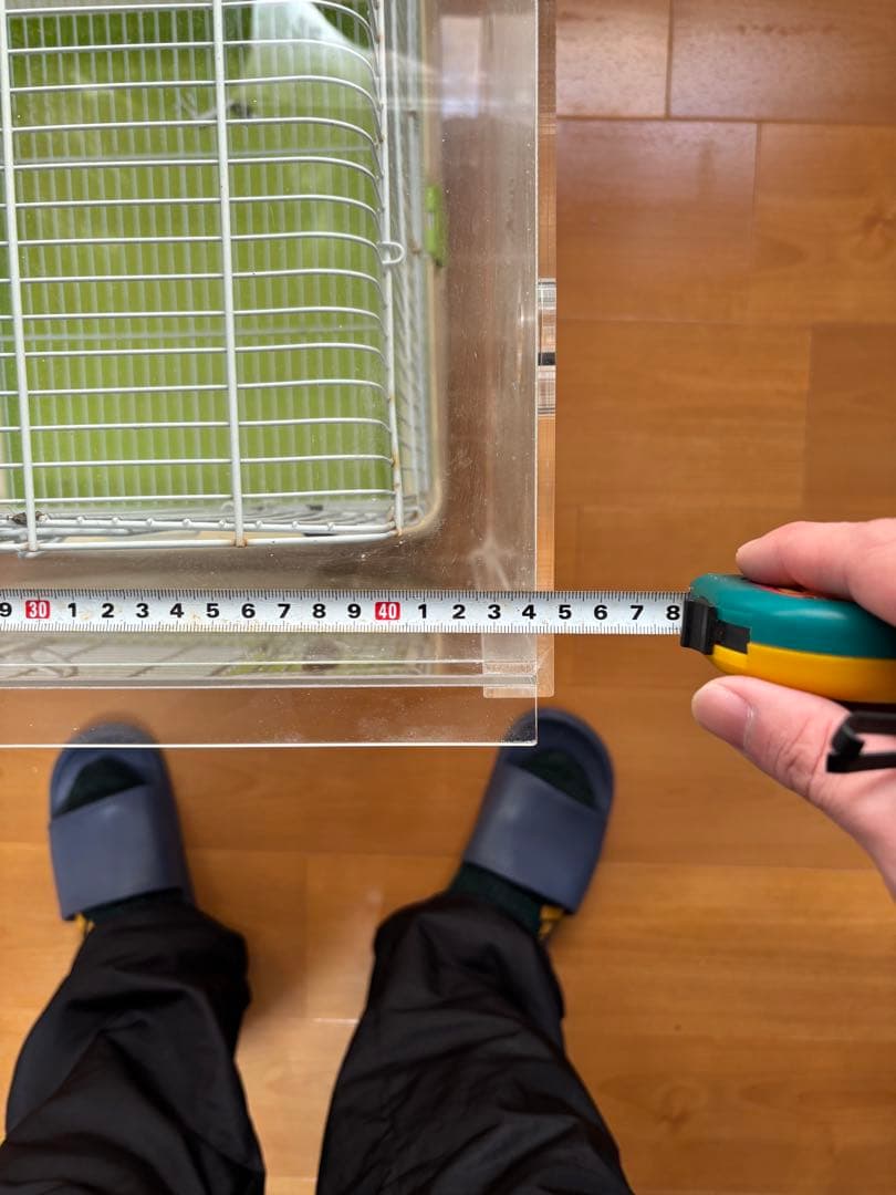 【直接引取希望】アクリル工房製　鳥かご防音ケース おかもち式