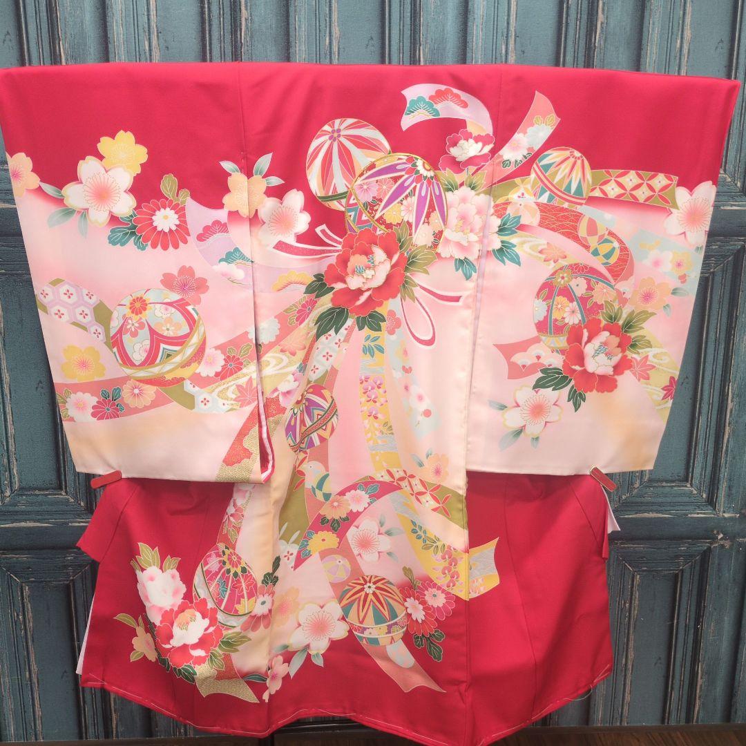 新品未使用　お宮参り　初着　 七五三3歳　しつけ付　正絹