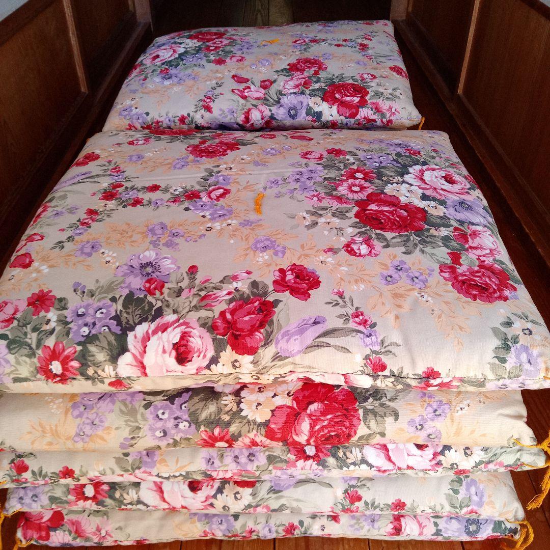 花柄座布団 10枚セット