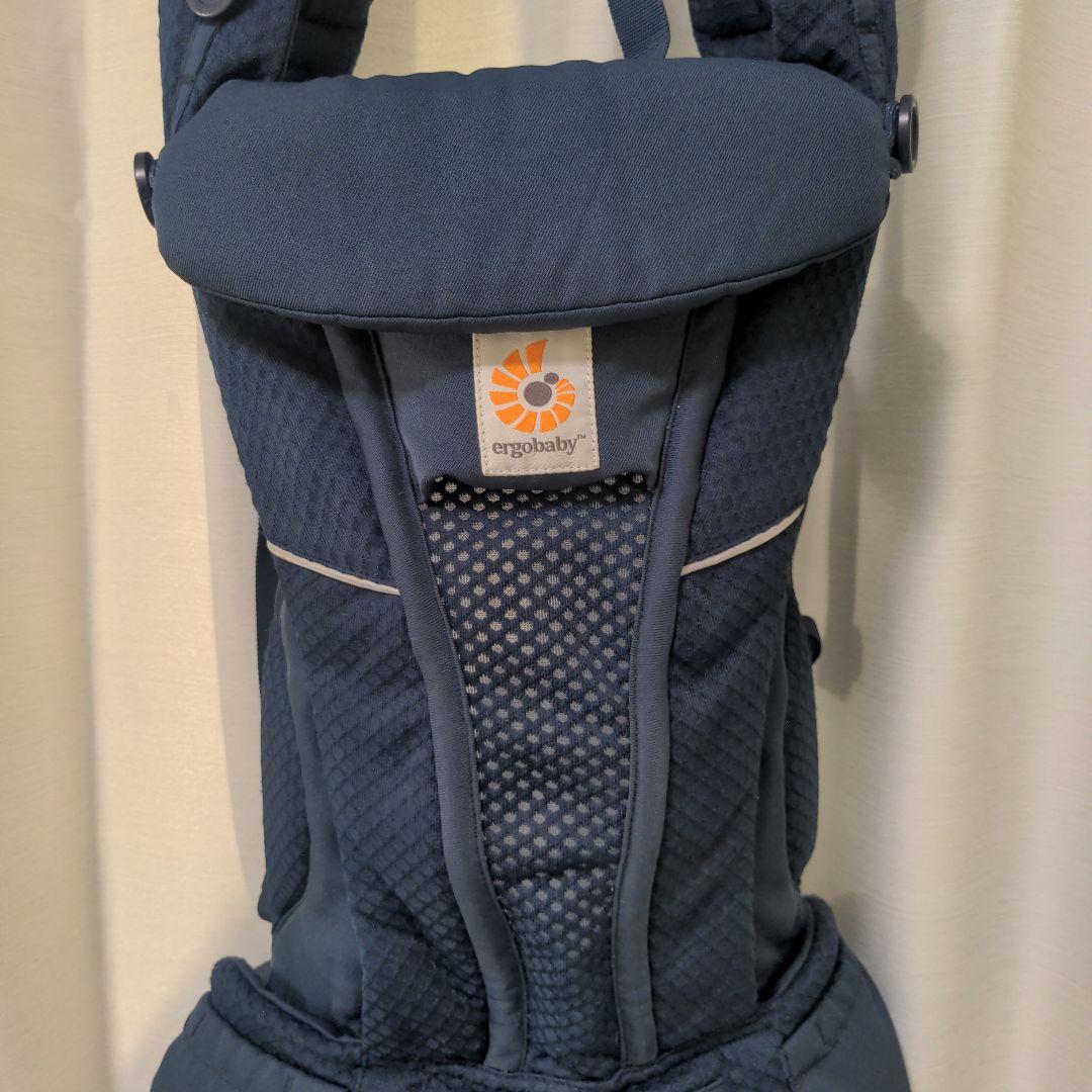 【美品】エルゴベビー オムニブリーズ ミッドナイトブルー 抱っこ紐