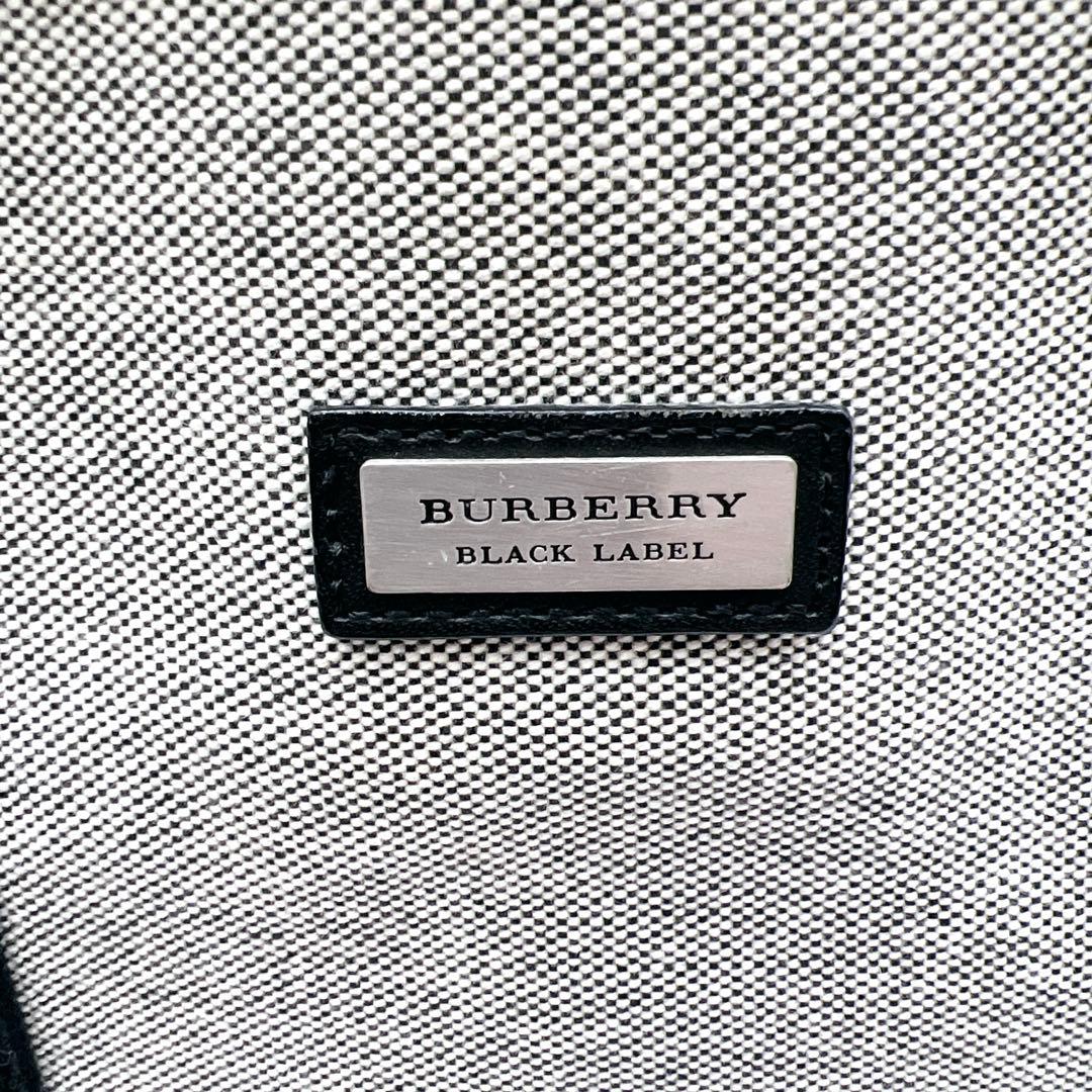 【希少】バーバリー　ブラックレーベル　ビジネスバッグ　ブリーフケース　キャンバス