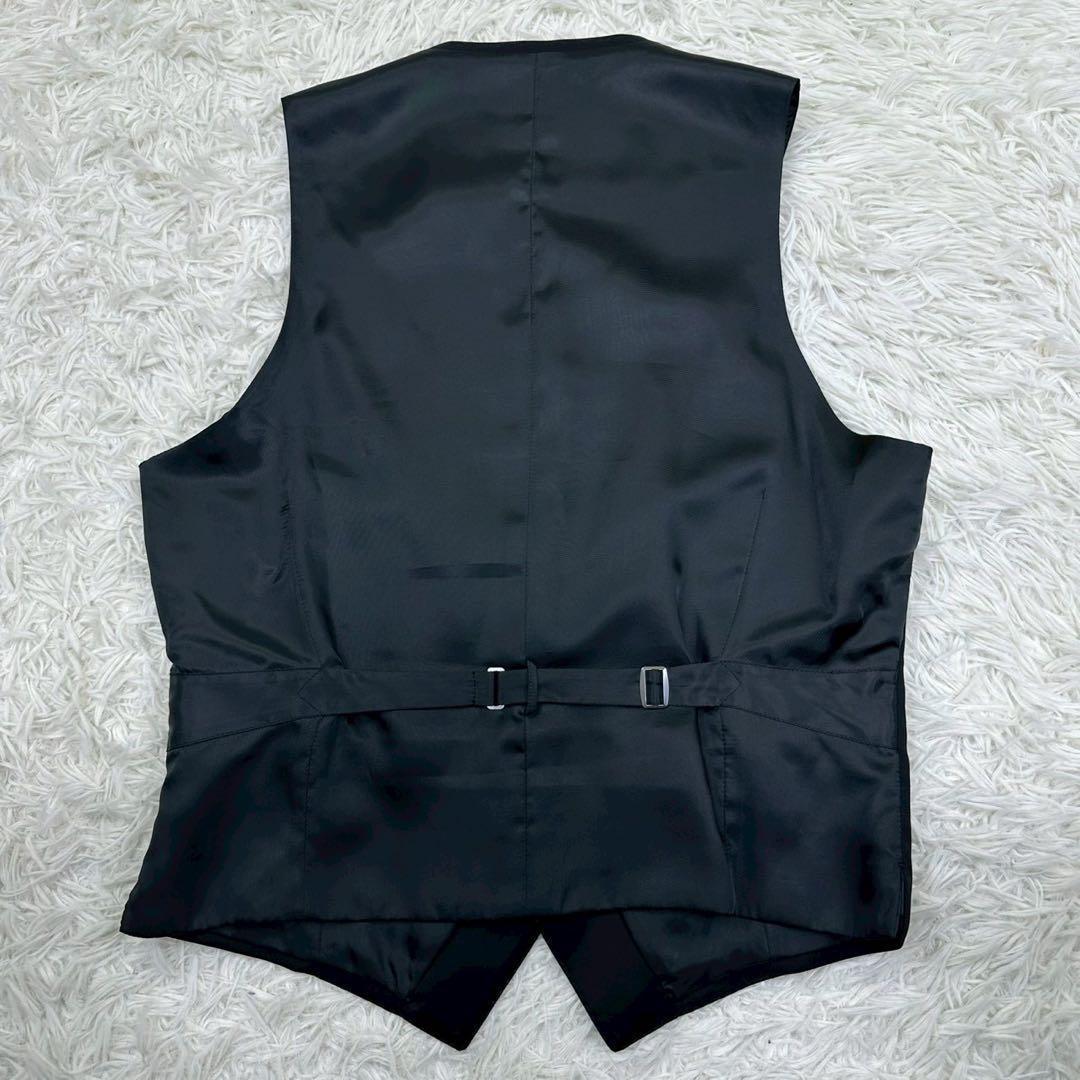 美品✨ ユニバーサルランゲージ カノニコ 3ピース ビジネススーツ 黒 44 S