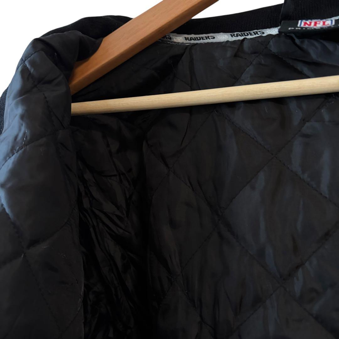 NFL RAIDERS エヌエフエル レイダース スタジャン M ブラック