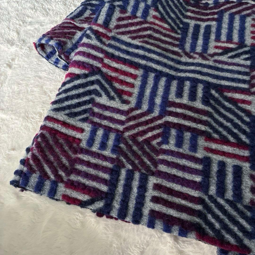 美品 近年✨イタリア製 コイビトミサキ 立体デザイン ウール ロング コート