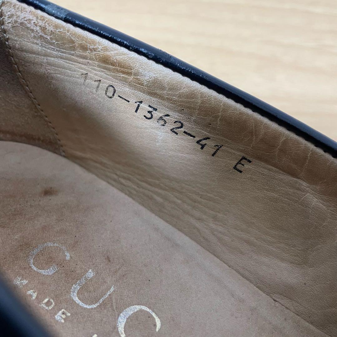 グッチ　ホースビットローファー　レザー　ブラック　41