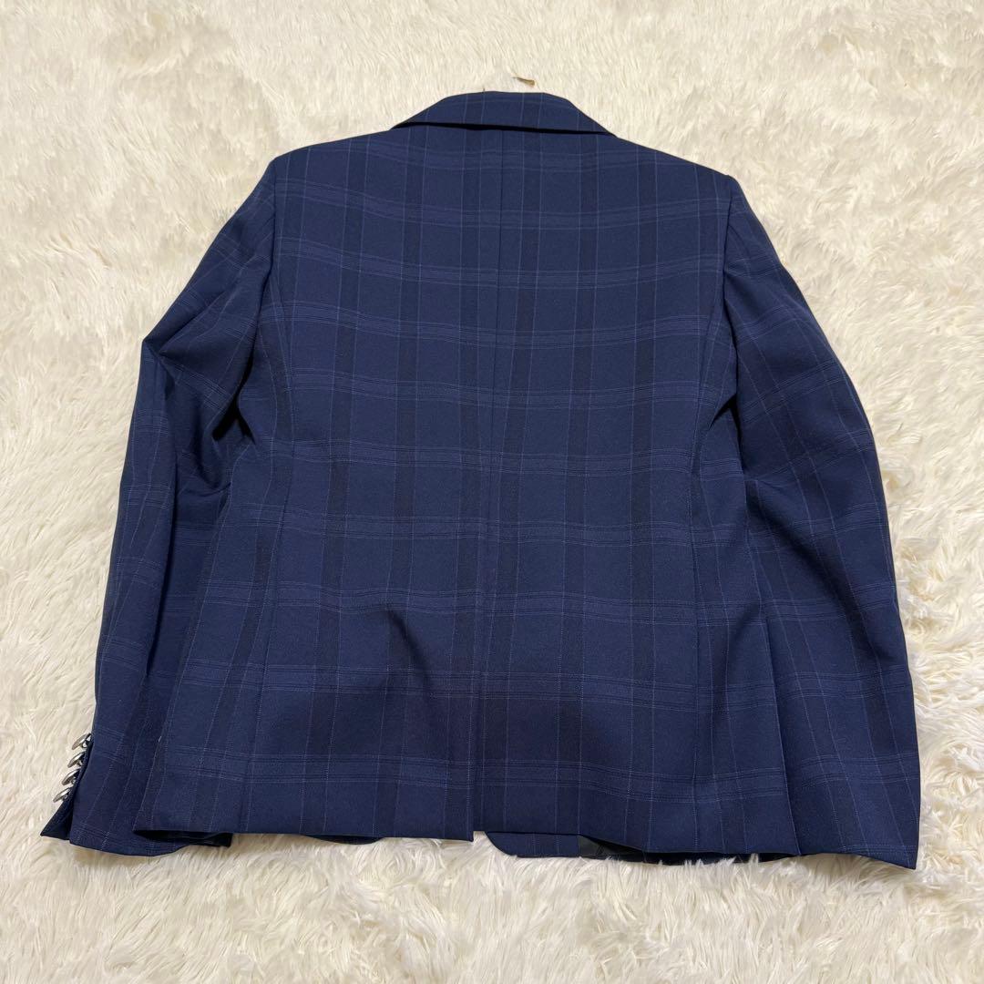 美品✨ワンダーファクトリー　男子フォーマルスーツ　6点セット　ネイビー　チェック