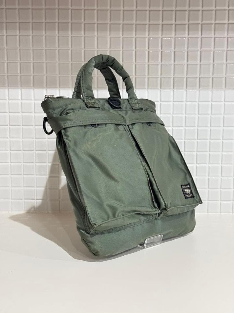 PORTER PX TANKER2WAY HELMET BAG みどり