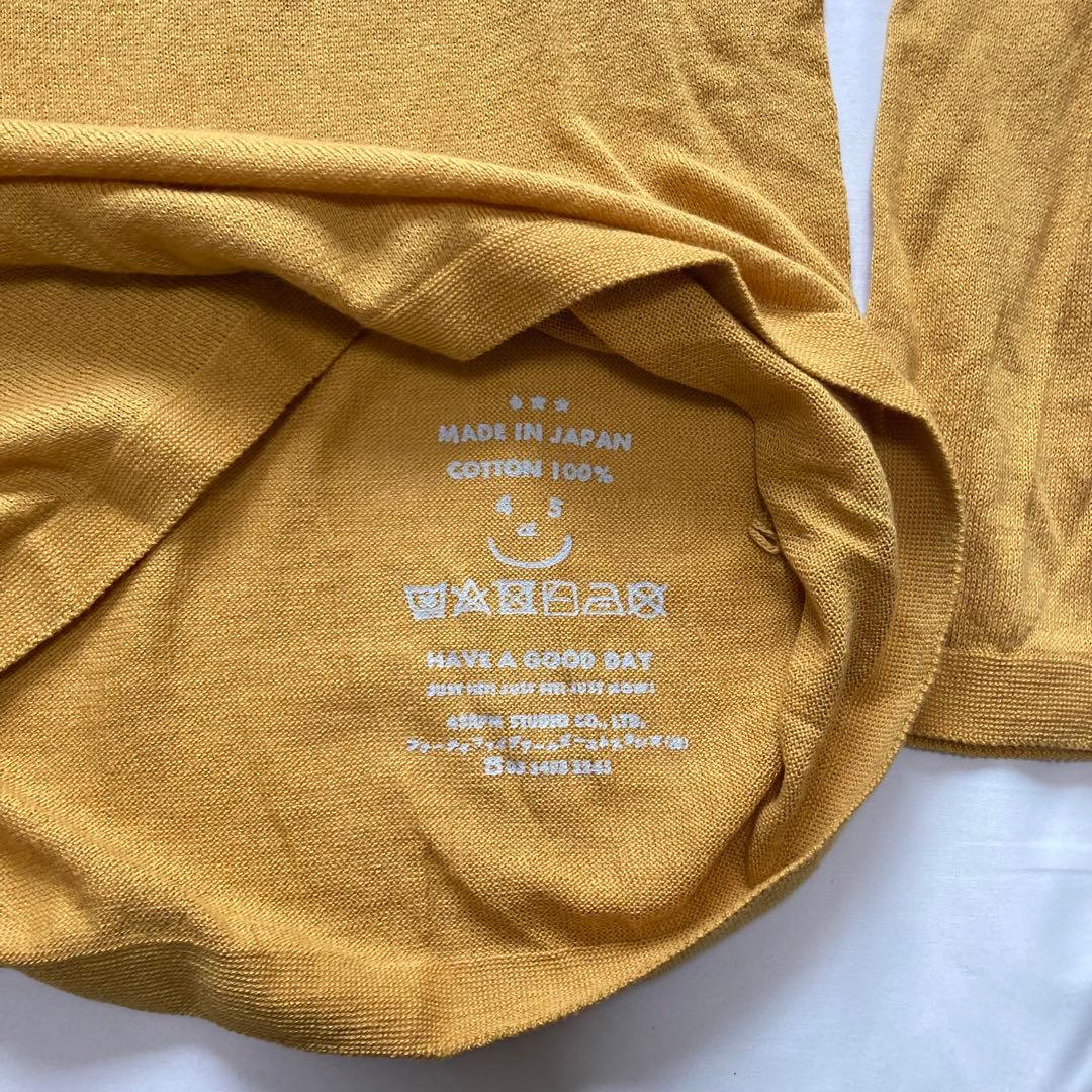 けいこ　45R ホール超ガーゼの908ヨックネック　Tシャツ