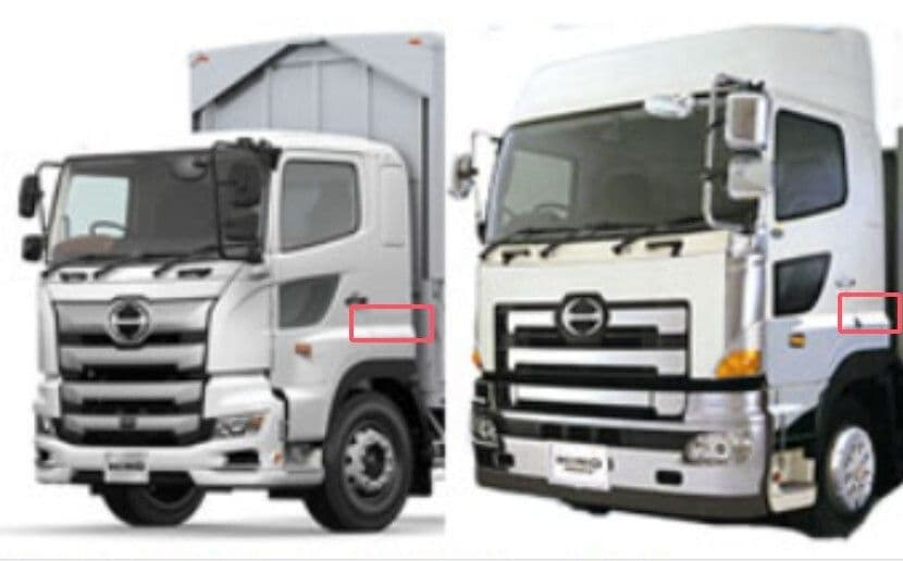 メッキフェンダーアッパーパネル 左右セット 日野 大型 グランドプロフィア