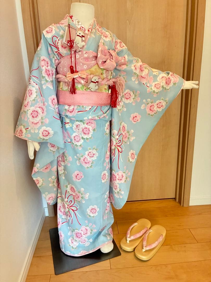 ポンポケットブランドフルセット　七五三 7歳用 着物セット