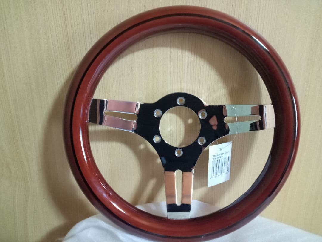 ウッドステアリング　290mm　小径　29cm 　旧車　　新品