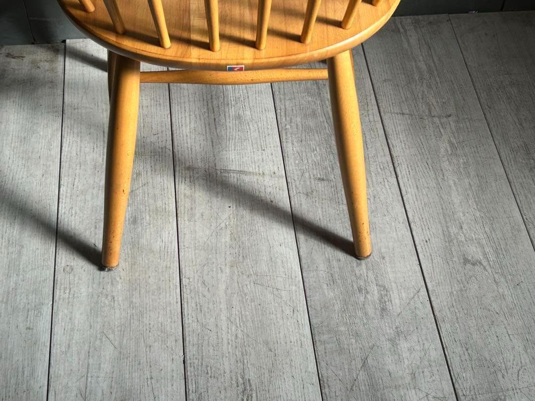 希少　赤ロゴ　飛騨産業　カウホーンチェア　フープバックチェア　アームチェア　SZ