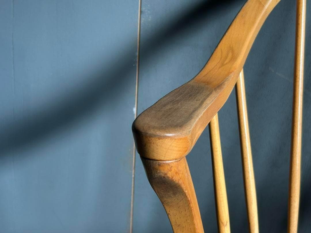 希少　赤ロゴ　飛騨産業　カウホーンチェア　フープバックチェア　アームチェア　SZ