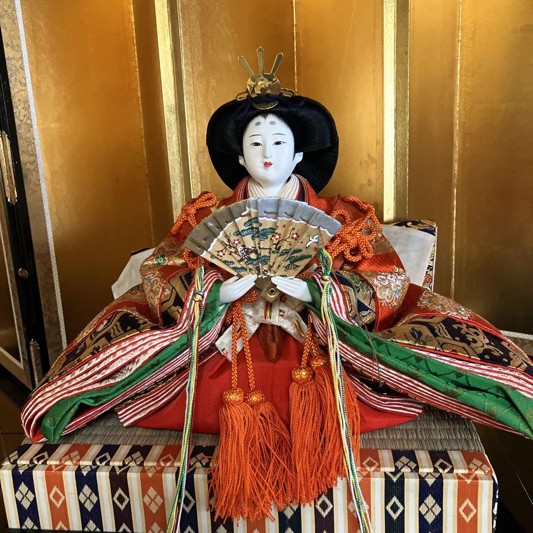 ①高級ひな人形 木製黒塗りひな壇 豪華七段飾り セット【①②③同時購入限定】