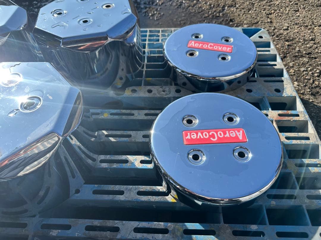 エアロカバー　スーパーグレート　大型　三菱　ふそう　22.5インチ8穴1台セット