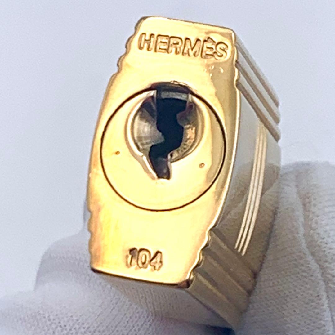 ★HERMESエルメス カデナ 24Kメッキ No.104 クロシェット 鍵付き