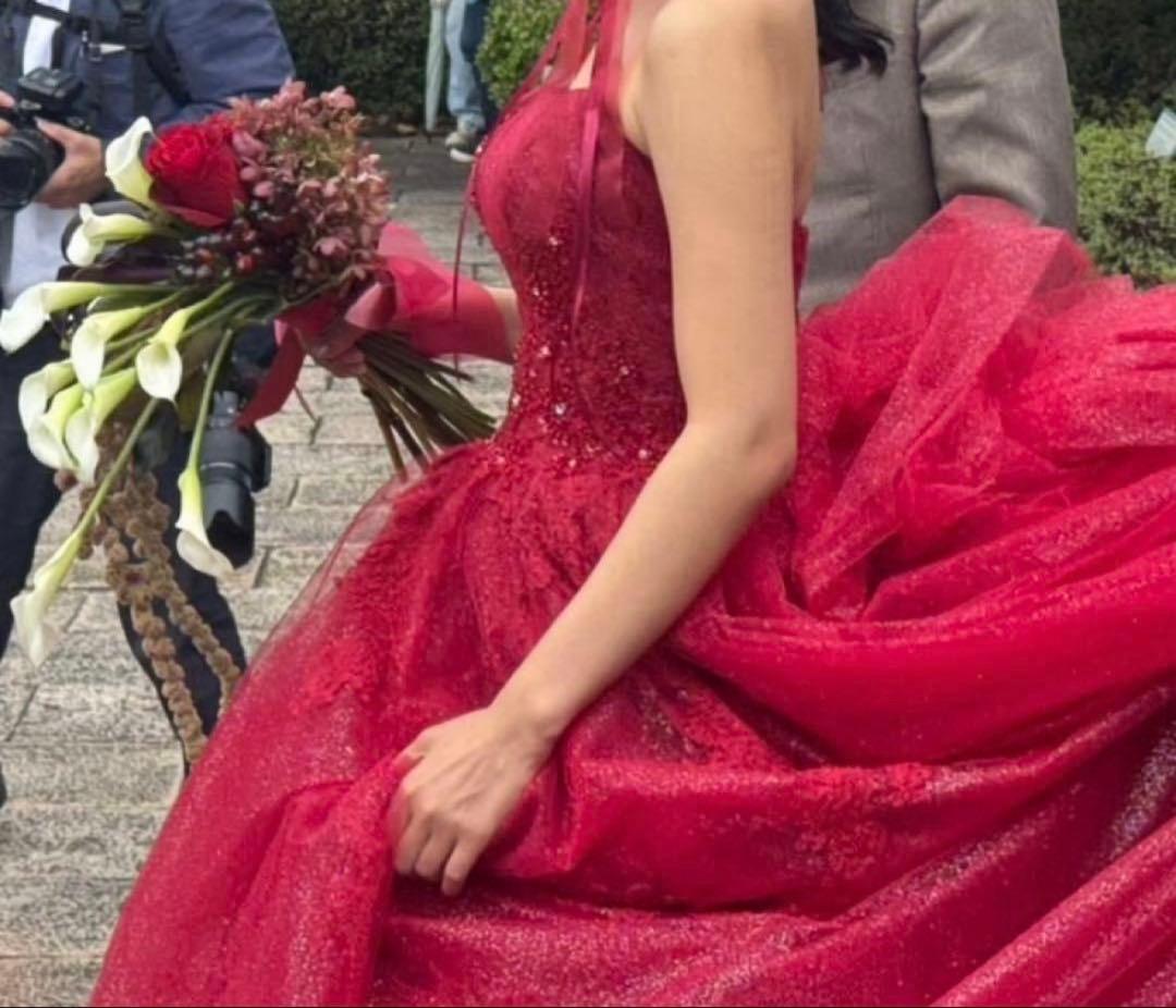 R*O様 定価17万超え　YNS カラードレス レッドドレス ウエディング