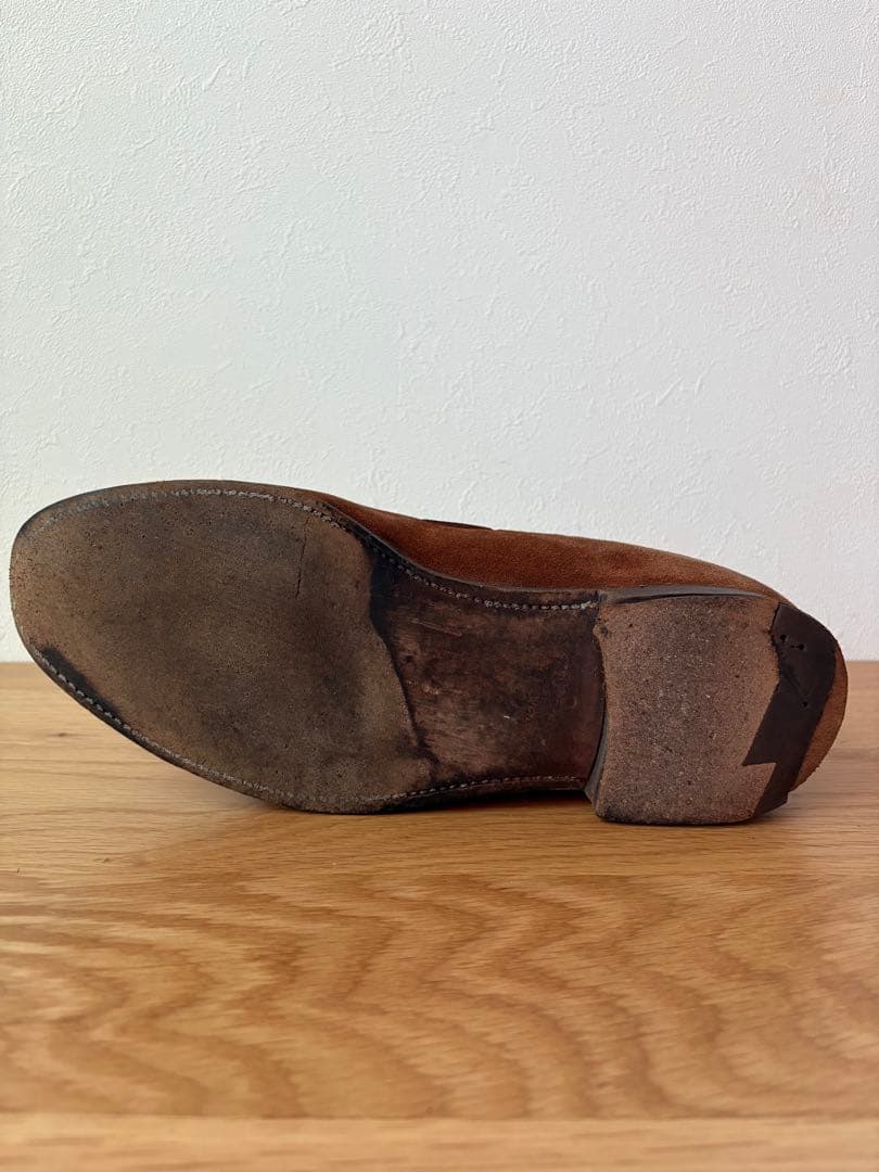 CROCKETT&JONES スエード タッセルローファーサイズ 8E