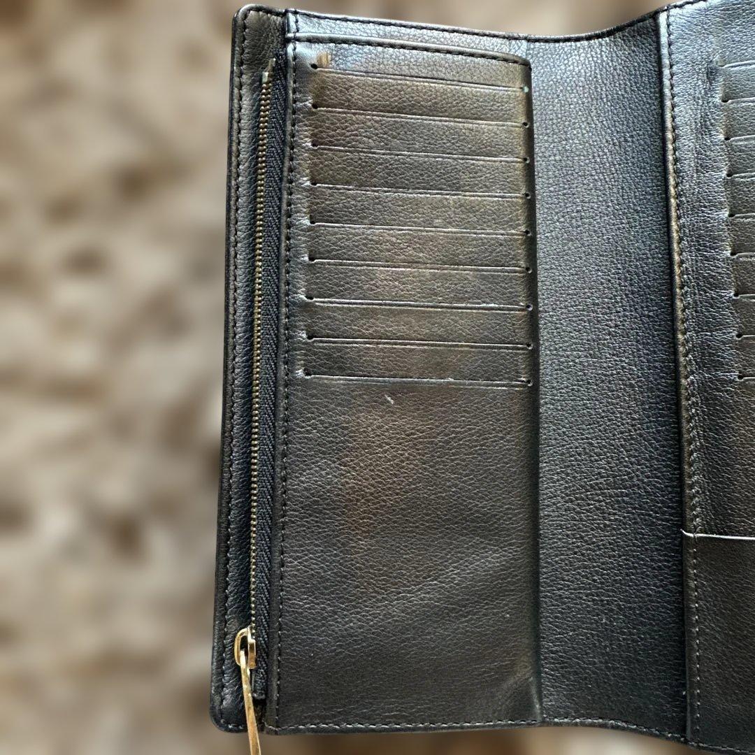 ルイヴィトン モノグラム アメリア マヒナ ブラック 長財布　L18