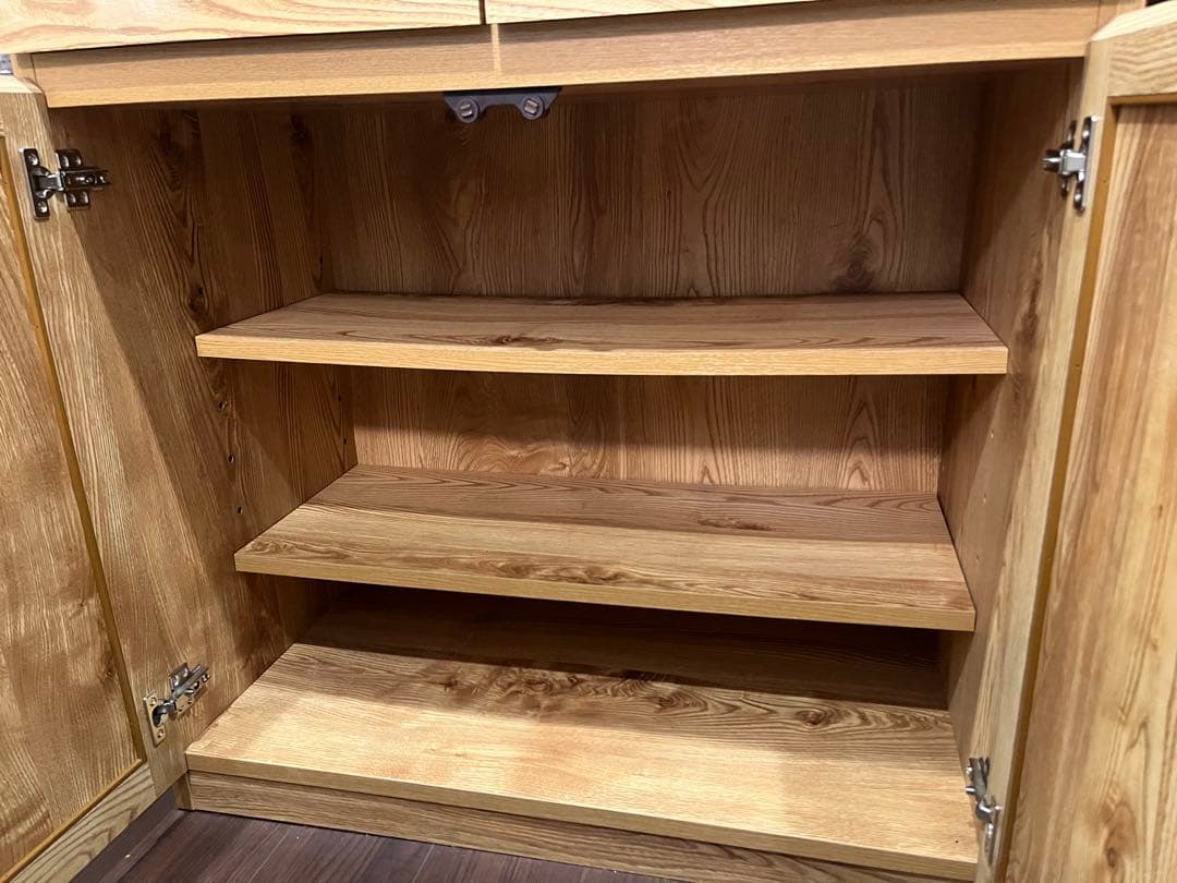 LOWYA 耐震ラッチ付き食器棚 120cm