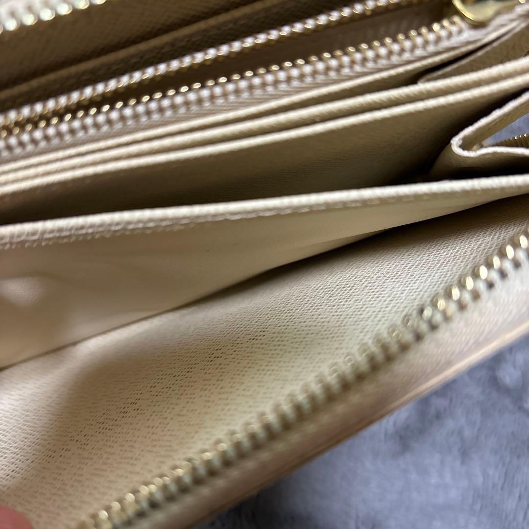 も*♡様 Louis Vuitton ダミエ 長財布 アイボリー/グレー