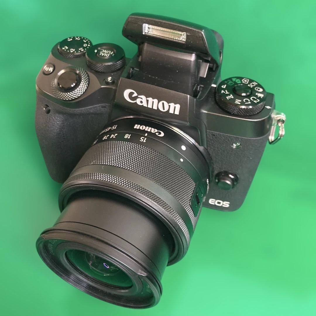 【美品】Canon EOS M5本体、15-45mm ・18-55mmレンズ付き