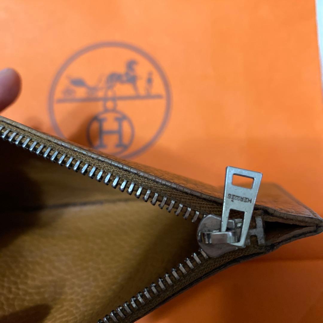 最終値引 HERMÈS (エルメス)ドゴン水色 レザー 長財布 箱付き