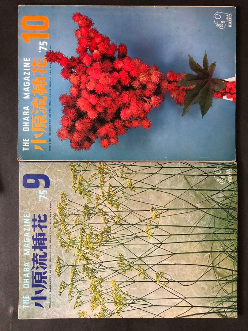小原流　挿花　 1975年1月号~12月号 12冊まとめ