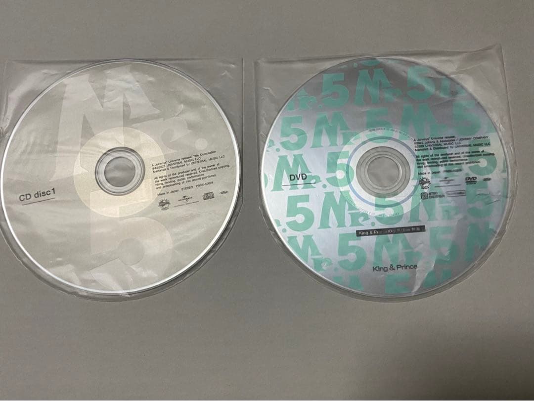 king&prince キンプリ　Mr.5 Tiara盤　CD・DVDのみ