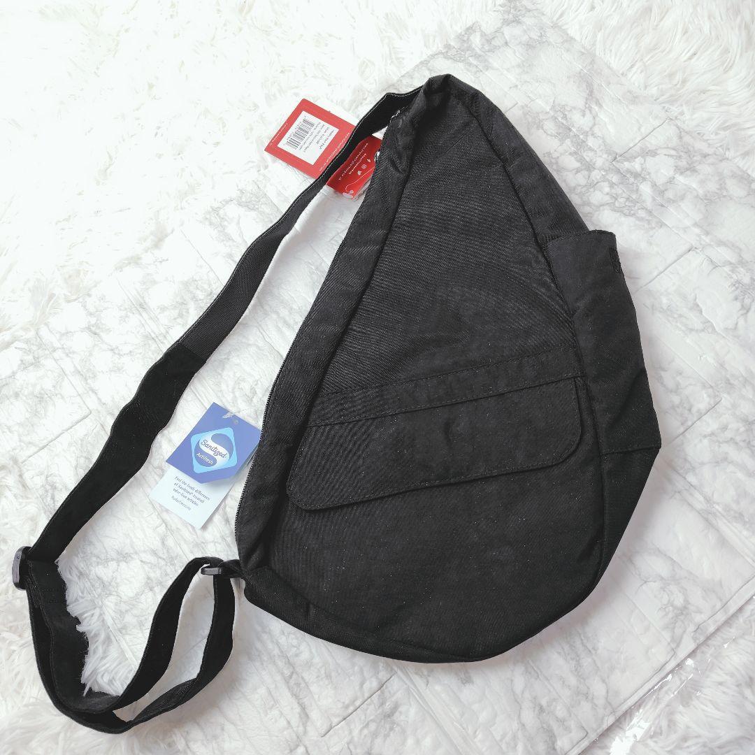 新品タグ付き✨ヘルシーバックバッグ　テクスチャードナイロン Sサイズ ブラック