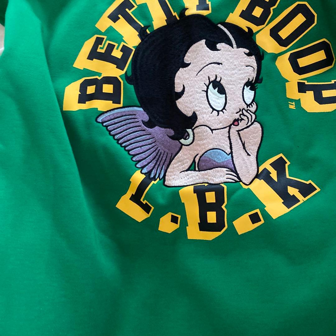 BETTY BOOP エンジェルBETTY ポンディングスタジャン　グリーン