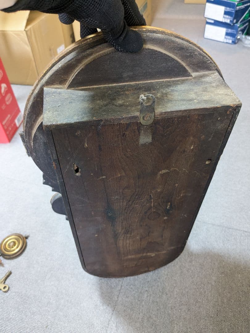 【ジャンク品】 イングラハム だるま時計 古時計 アンティーク ヴィンテージ