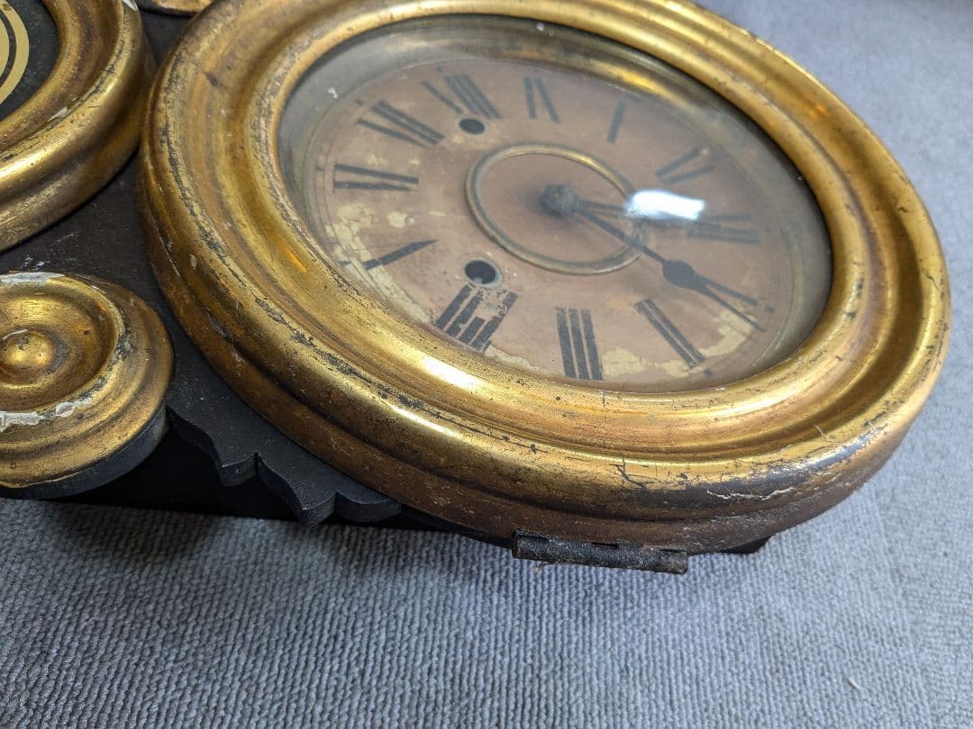 【ジャンク品】 イングラハム だるま時計 古時計 アンティーク ヴィンテージ