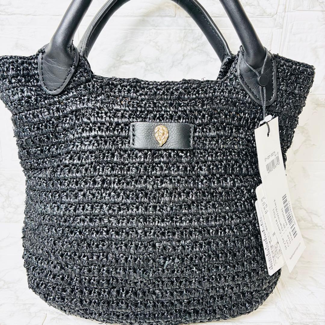 ★ 新品　ヘレンカミンスキー　カシアミニ　ラフィア　レザー　かごバッグ　2way