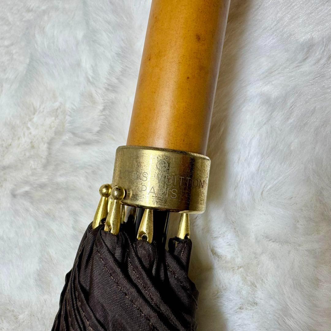 美品 ルイヴィトン LOUIS VUITTON 長傘 モノグラム 茶色