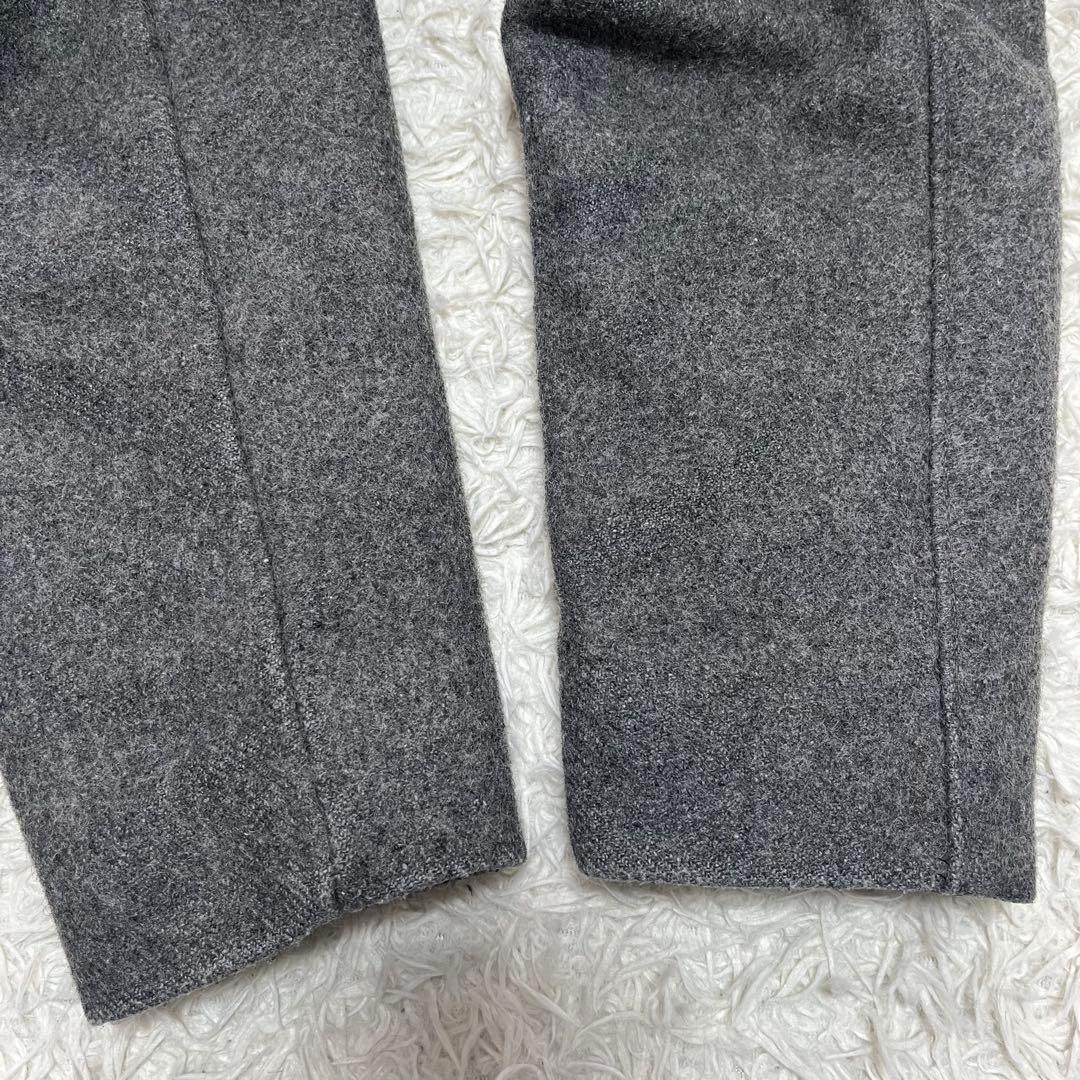 美品 Schott ピーコート メルトンウール 40 XL ダブルブレスト 灰色