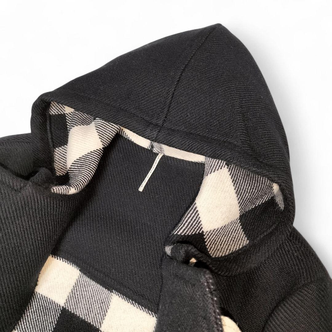 m's braque エムズブラック ウール ダブルフェイス ダッフルコート 黒