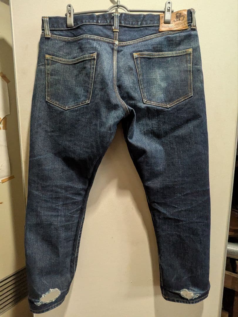 児島ジーンズ 17oz 左綾セルビッチ スリムストレートw42