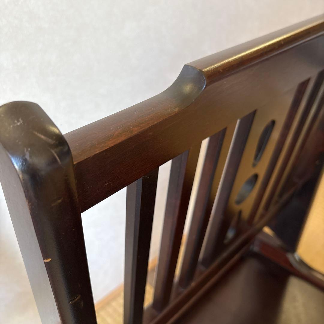 北海道民芸家具　2脚セット　座椅子　折りたたみ　ローチェア　木製　和室