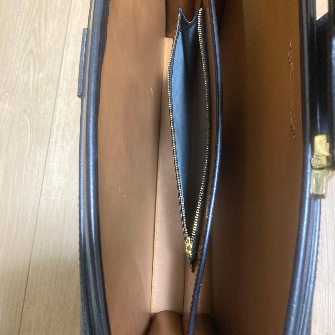 マンソー　万双　黒 ダレスバック　2つマチ