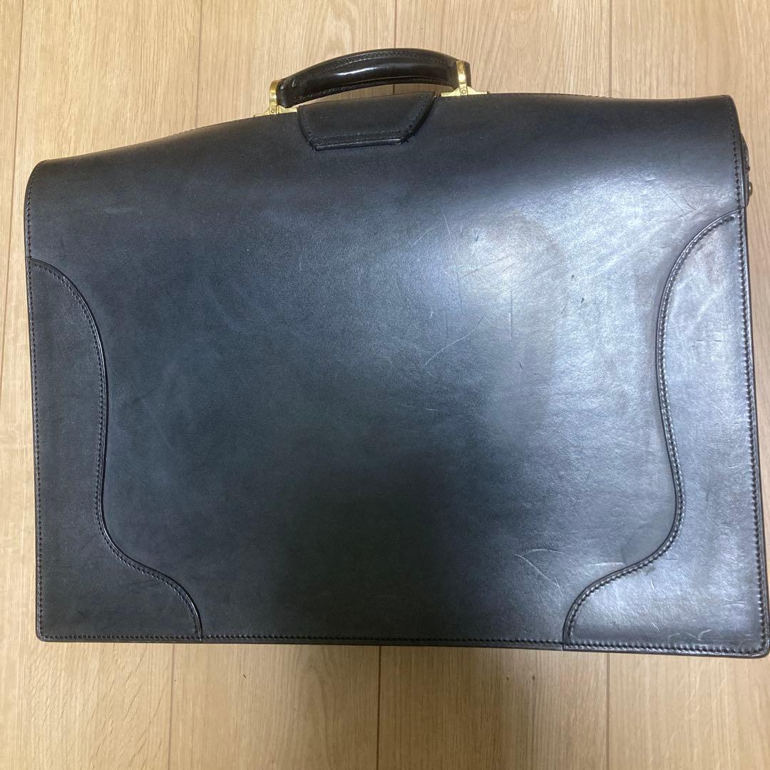 マンソー　万双　黒 ダレスバック　2つマチ