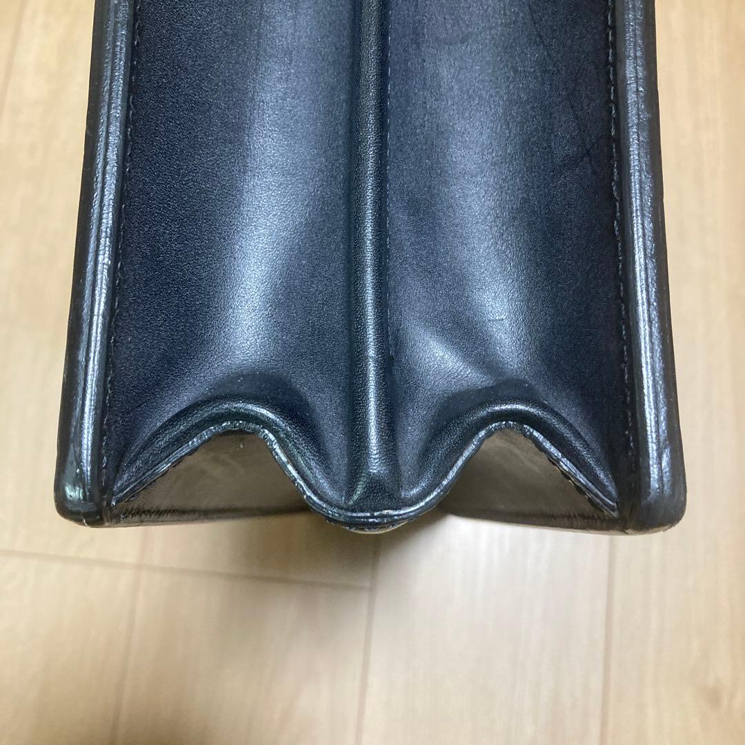 マンソー　万双　黒 ダレスバック　2つマチ