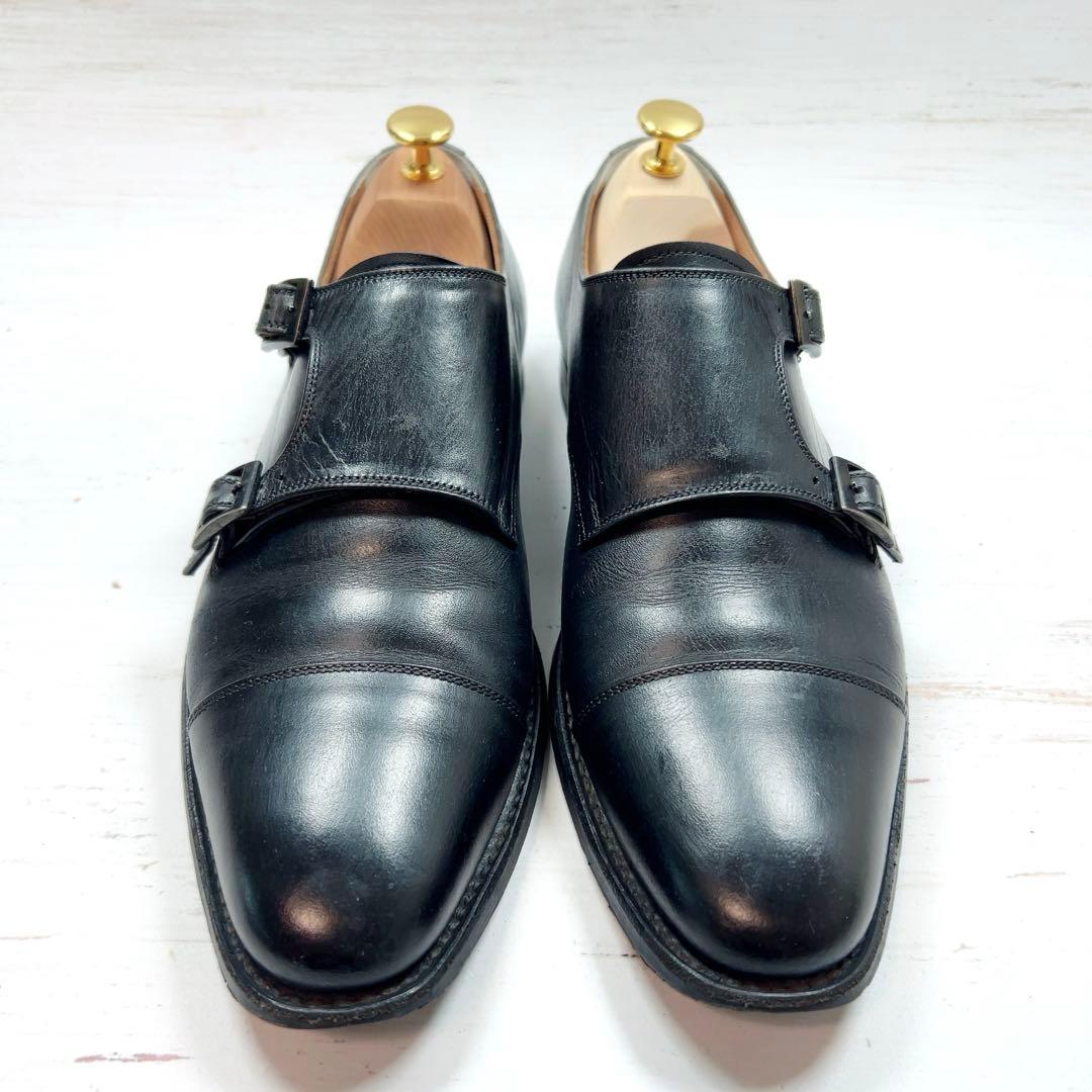 SCOTCH GRAIN ダブルモンク R1812 レザー 黒 25.5