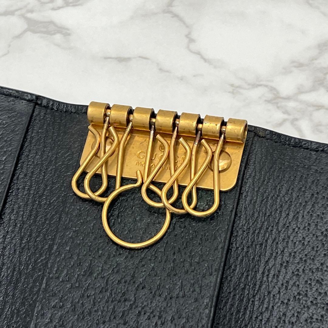 グッチ GUCCI アニマリエ メタル Bee キーケース ブラック