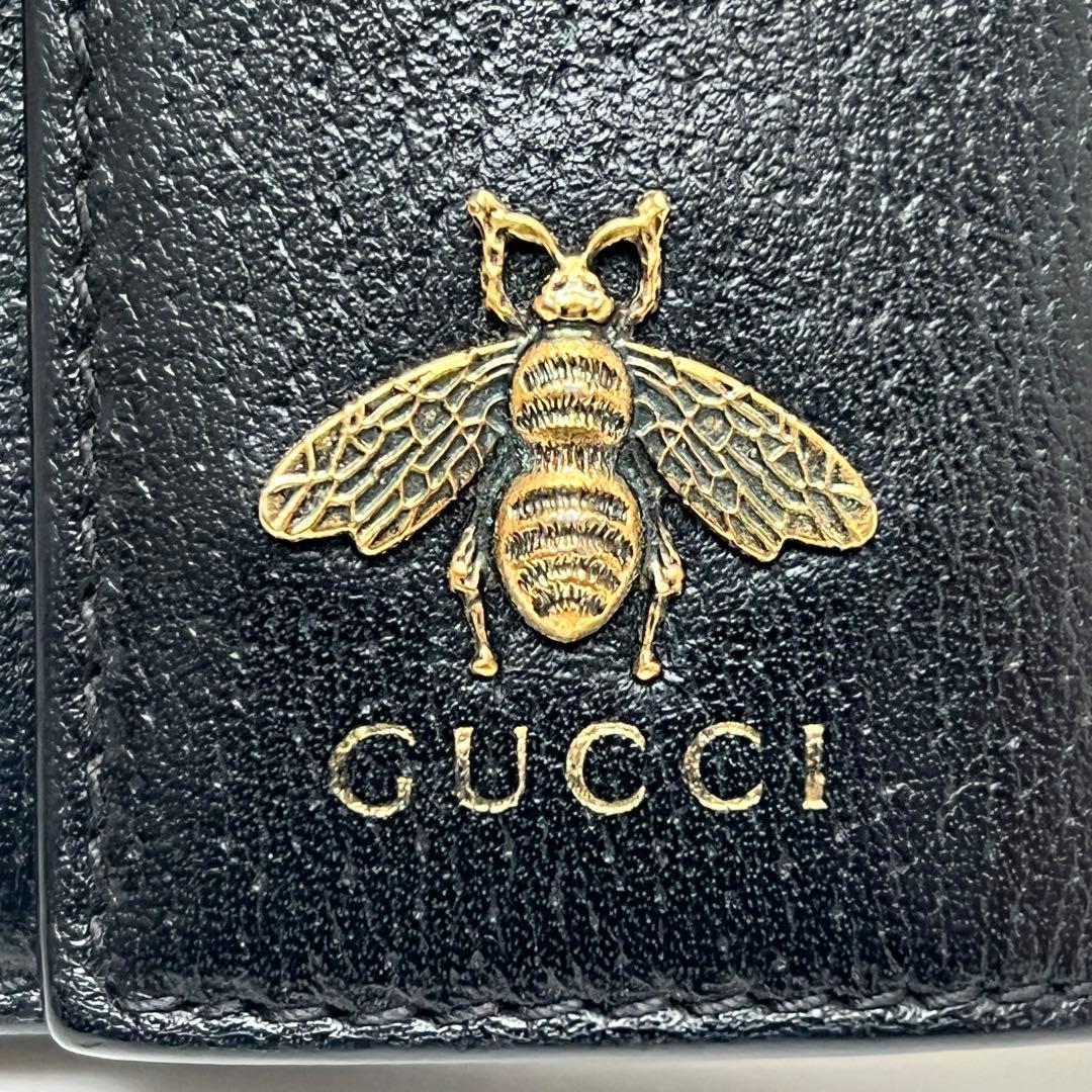 グッチ GUCCI アニマリエ メタル Bee キーケース ブラック