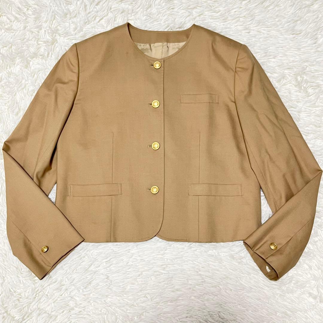 バーバリー ジャケット セットアップ 女の子 160 ウール　金ボタン