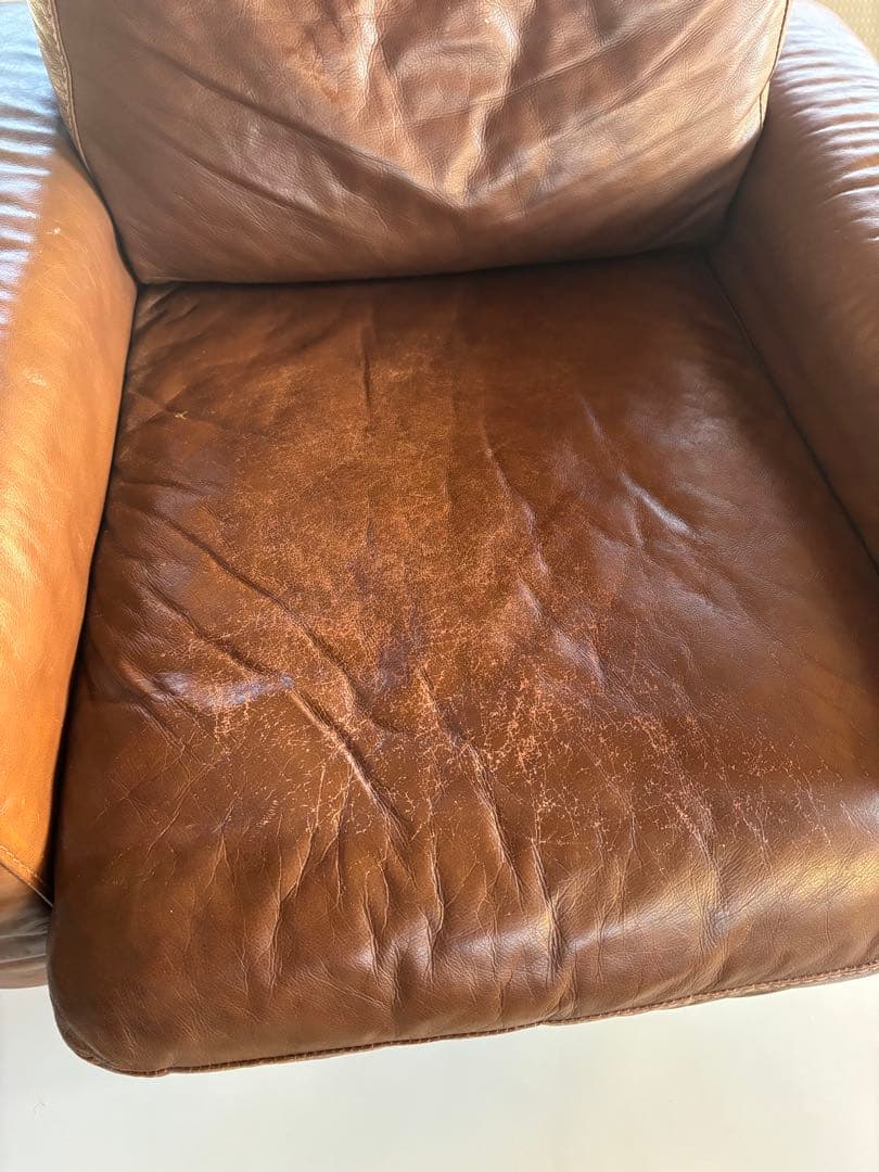 unicoブラウンレザー ソファセット　 ３人掛け２人掛け１人掛け