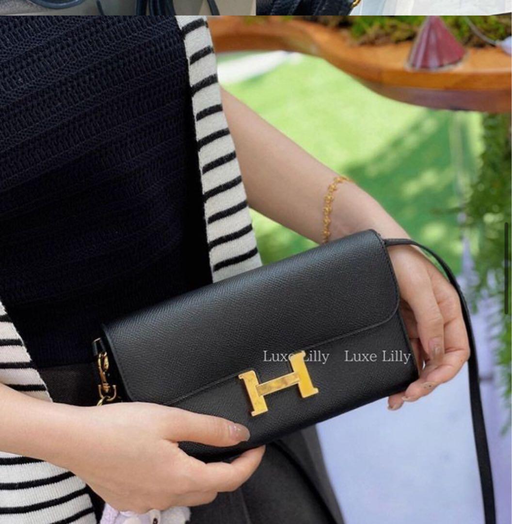 【新品未使用】Hロゴ ブラックショルダーバッグ
