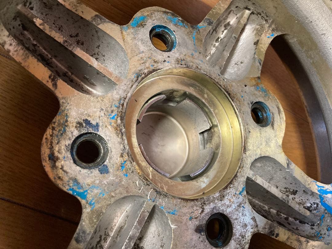 ワタナベ4s 10インチアルミホイール PCD110 2本センターキャップ付き