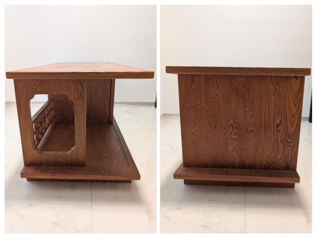 USED 屋久杉 飾り棚 キャビネット 置床 大川家具 ジャパニーズモダン 希少